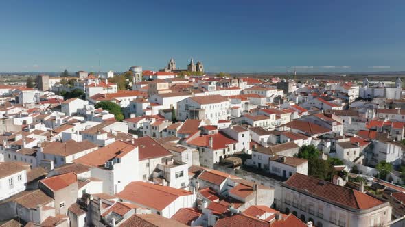 Old Medieval Small Town of Castelo De Vide As Seen From the Top