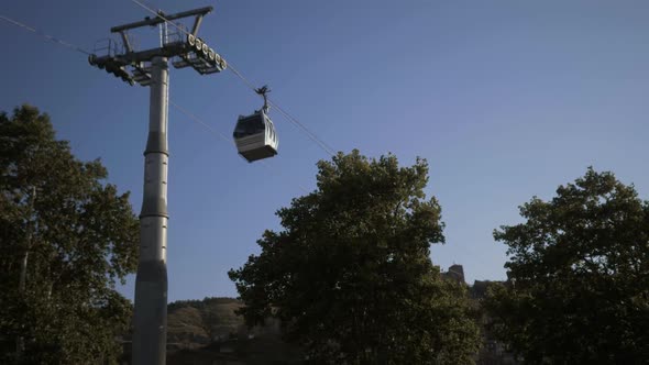 View of the Cable Car, Which Rises Cabin