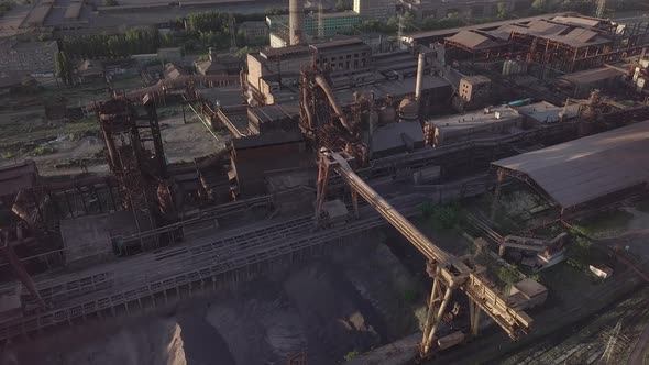 Aerial View of Metallurgical Plant