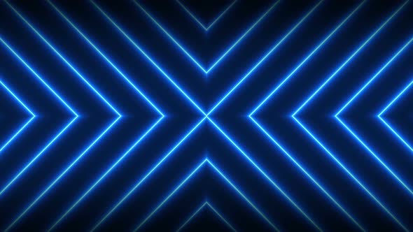 Neon lights shining futuristic trendy seamless loop technology motion graphics