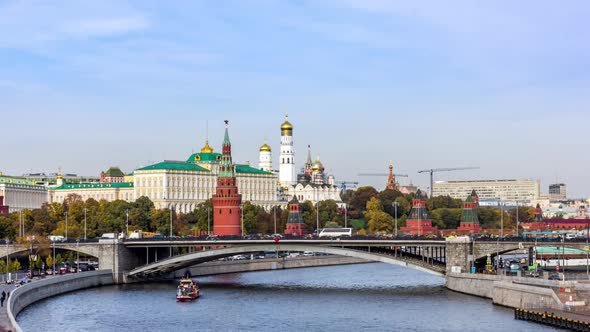 Traffic Near Moscow Kremlin