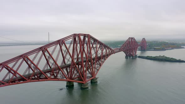 The Forth Railway Bridge in Edinburgh Scotland