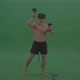 Green Screen Bodybuilder In VR Stock Footage  - VideoHive Item for Sale
