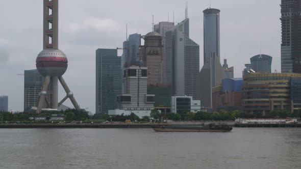 Shanghai skyline from across the Huangpu River