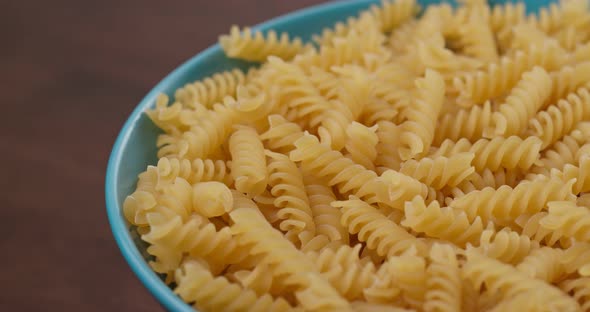 Fusilli close up