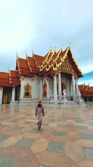 Wat Benchamabophit the Marble Temple the Royal Temple in Capital City Bangkok Thailand