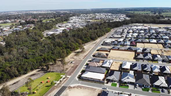 Aerial View of Homes in Australia