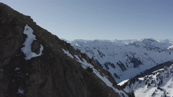 Aerial view of Italian Alps, Italy.