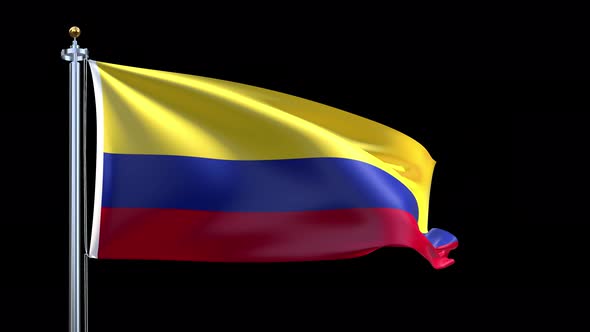 Colombia Waving Flag