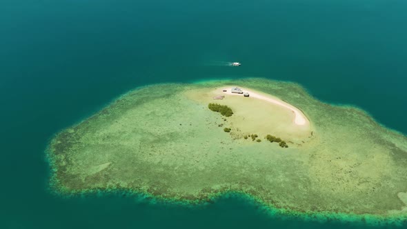 Tropical Island with Sandy Beach