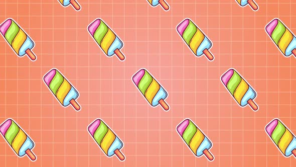 Colorful Ice Cream Background