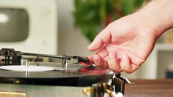 Vinyl Record Closeup