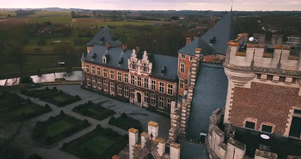 Ancient Gaasbeek Castle In Belgium