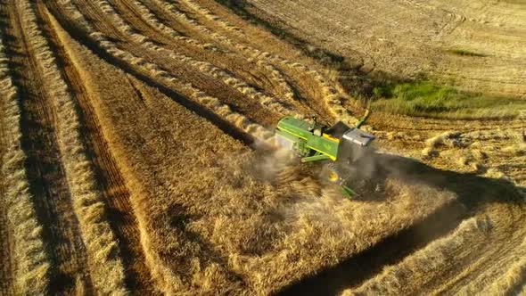 Aerial Wheat Harvesting