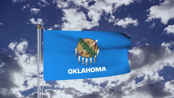Oklahoma Flag Waving