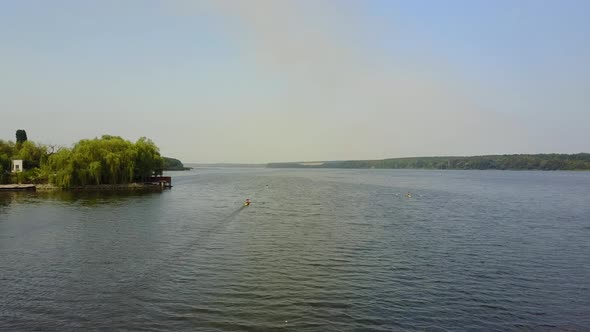 Kayakers Training on Canoe