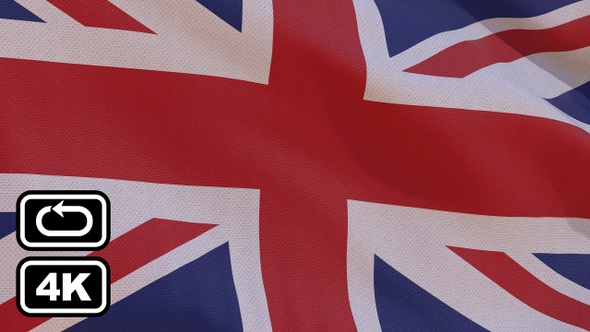 Uk Flag 4K Seamless Loop