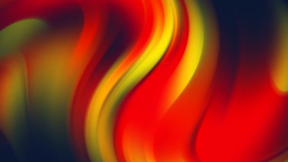 Red, yellow, orange and black color blurred footage. Moving animation twisted gradient