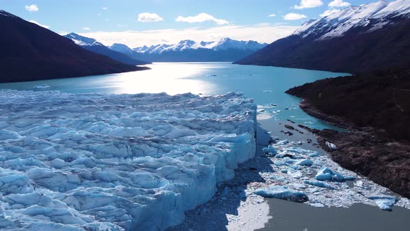 Los Glaciares National Park at El Calafate at Patagonia Argentina. Stunning landscape of iceberg in