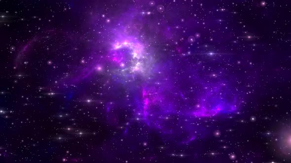 Purple Classic Galaxy Space Motion Loop Background