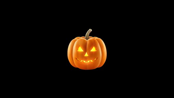 Halloween Pumpkin Transition - Alpha Channel
