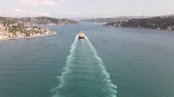 Ship in Bosphorus Istanbul