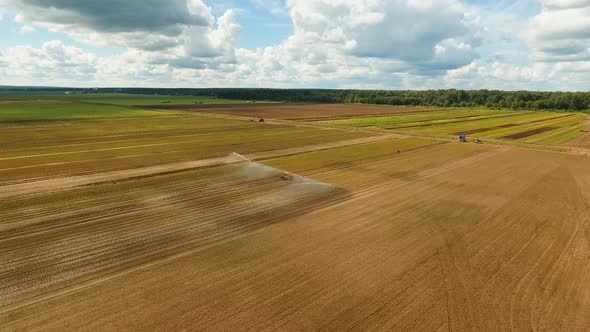 Irrigation System on Agricultural Land.