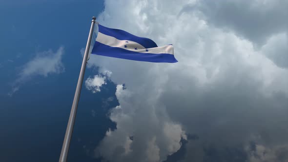 Honduras Flag Waving 4K