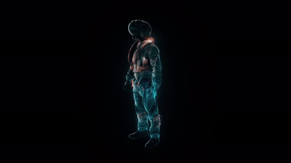 Fighter Pilot Suit Hologram V2 4k