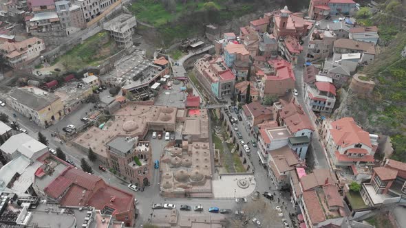 Aerial view of Old Tbilisi. Georgia