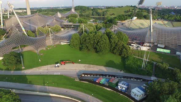 Aerial view of the Olympic Park 