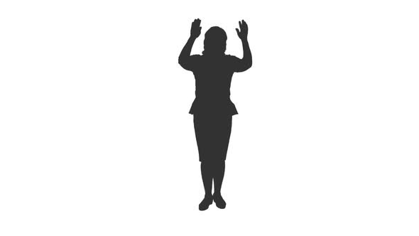 Silhouette of Female Business Coach alt