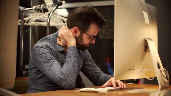 Stressed Businessman Lonely Suffering From Depression. Stressed Employee Anxiety And Heartbroken.