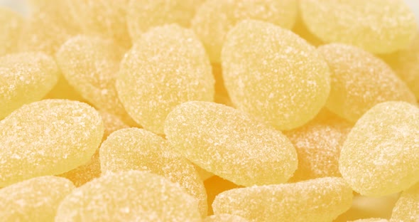 Yellow sugar gummy