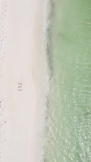 Beach on the Coast of Zanzibar Island Tanzania