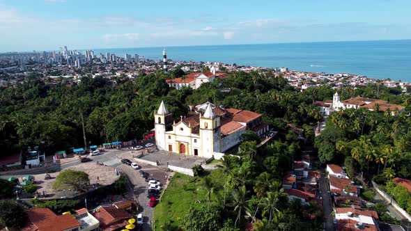 Coast city of Olinda Recife Pernambuco. Brazilian Northeast