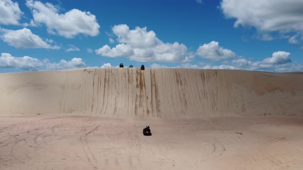 Jericoacoara Ceara Brazil. Scenic summer beach at famous travel destination.