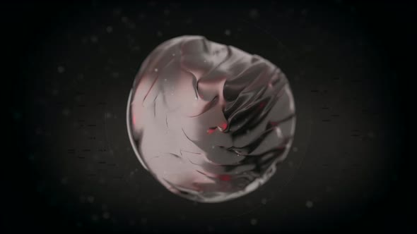 Fluid liquid blob, metaball morphing animation.