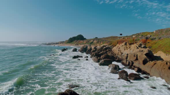 California Coast Aerial 4K