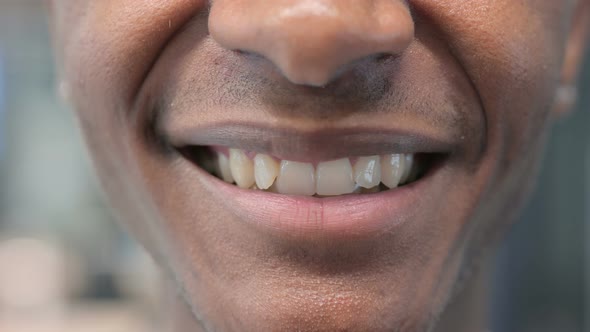 Close up of Smiling African Man