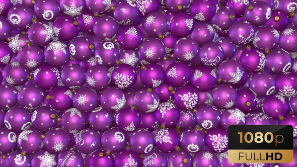 Violet Christmas Ball Transition alt