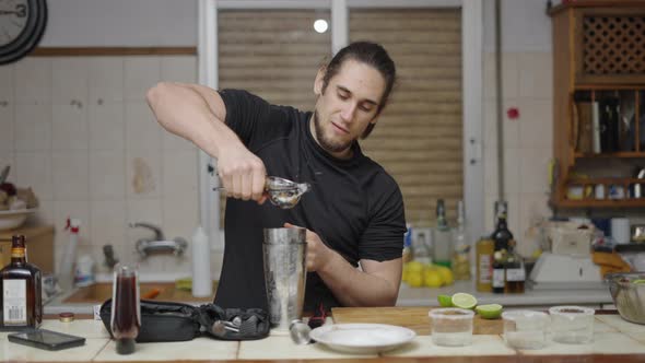 Blooper of Young Male Getting Lemon Juice Shot to Eye By Accident