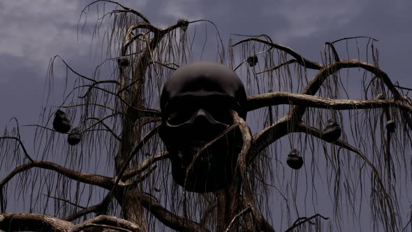 Spooky Skull Tree