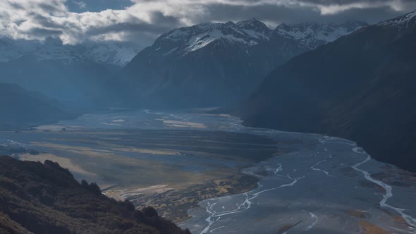 Glacial valley in Southern Alps