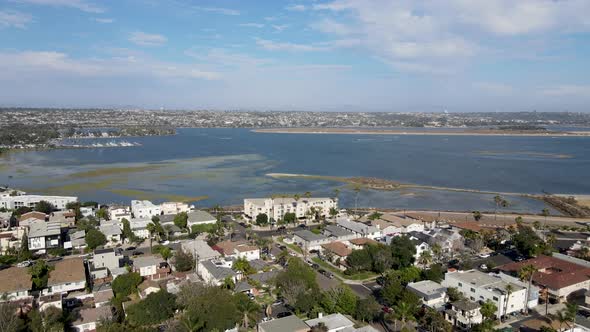 Aerial View of Mission Bay in San Diego California