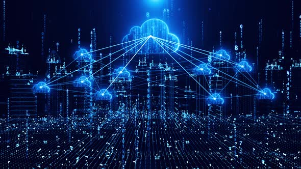 Background Of Big Data Cloud Computing Technology Cloud Service Smart City