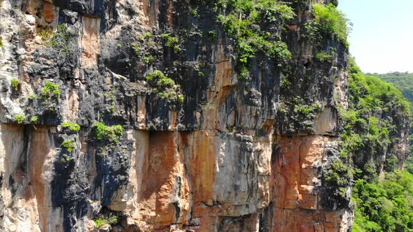 Drone ascending out of Canyon