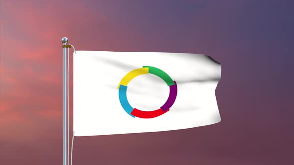 The Organisation Internationale De La Francophonie Flag 4k