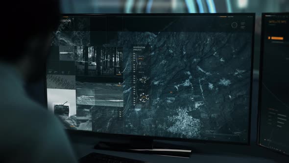 Army Surveillance Operation In Interface Of Spy Satellite Scanner Tech alt