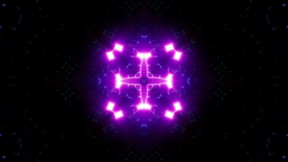 Abstract VJ Purple Neon Light Loop 4K 04